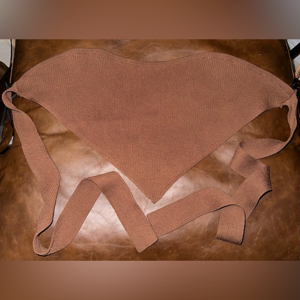 Brown tube top